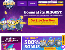 Tablet Screenshot of bonusbingo.com